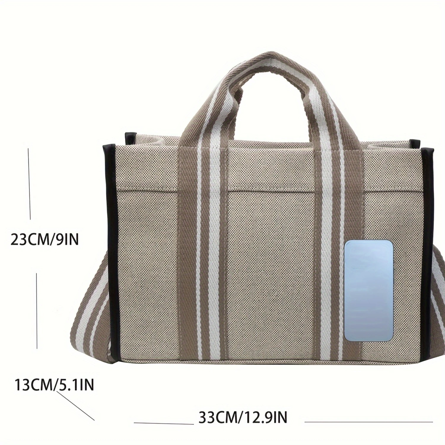 Simple Tote Bag For Women, Striped Wide Strap Crossbody Bag, Fashion Handbag For Commuting, Shopping Coin purse Leather pouch