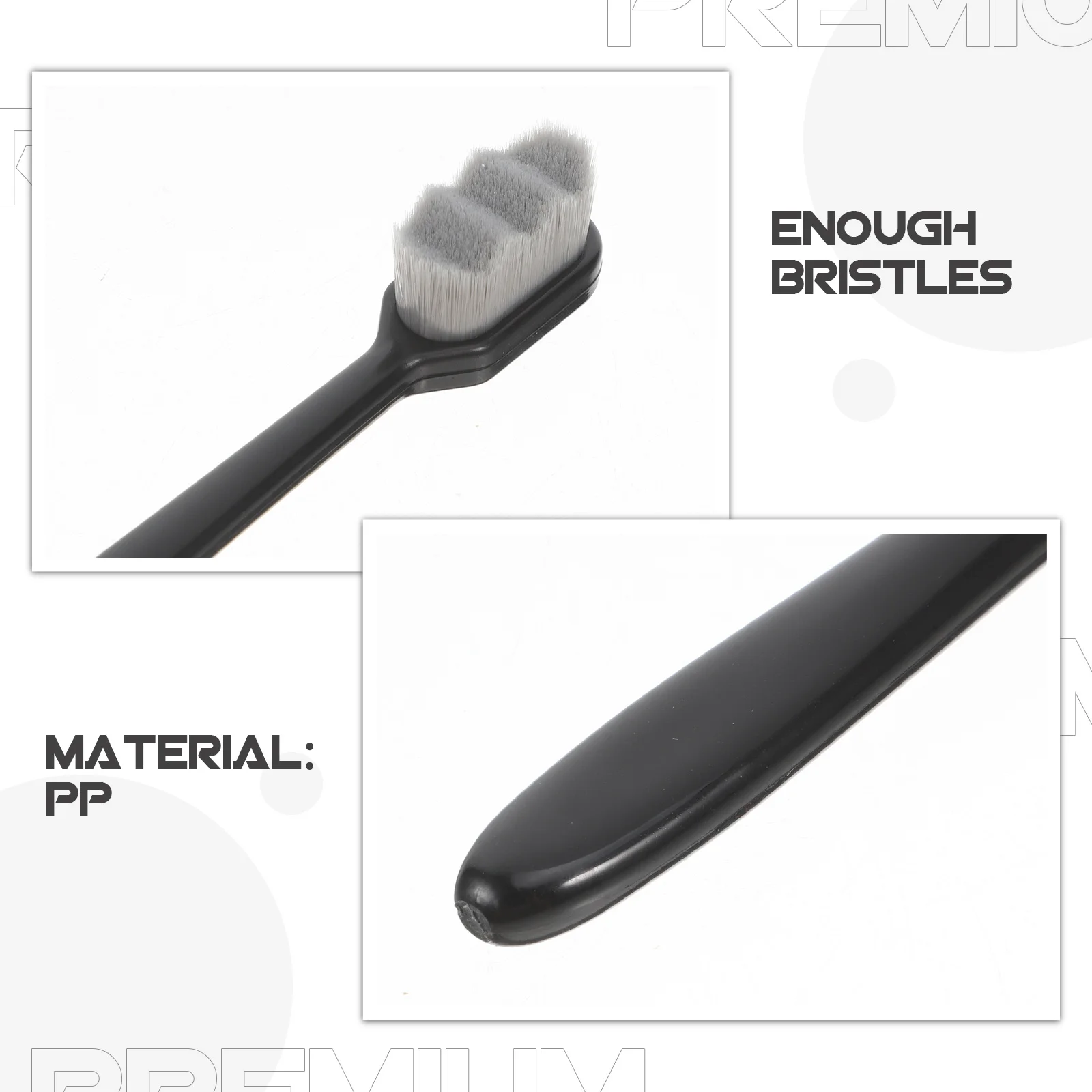 Spazzolino da denti al carbone di bambù Setole morbide e delicate Design compatto Ideale per viaggi a casa, hotel e esigenze all'aperto Spazzolino da viaggio