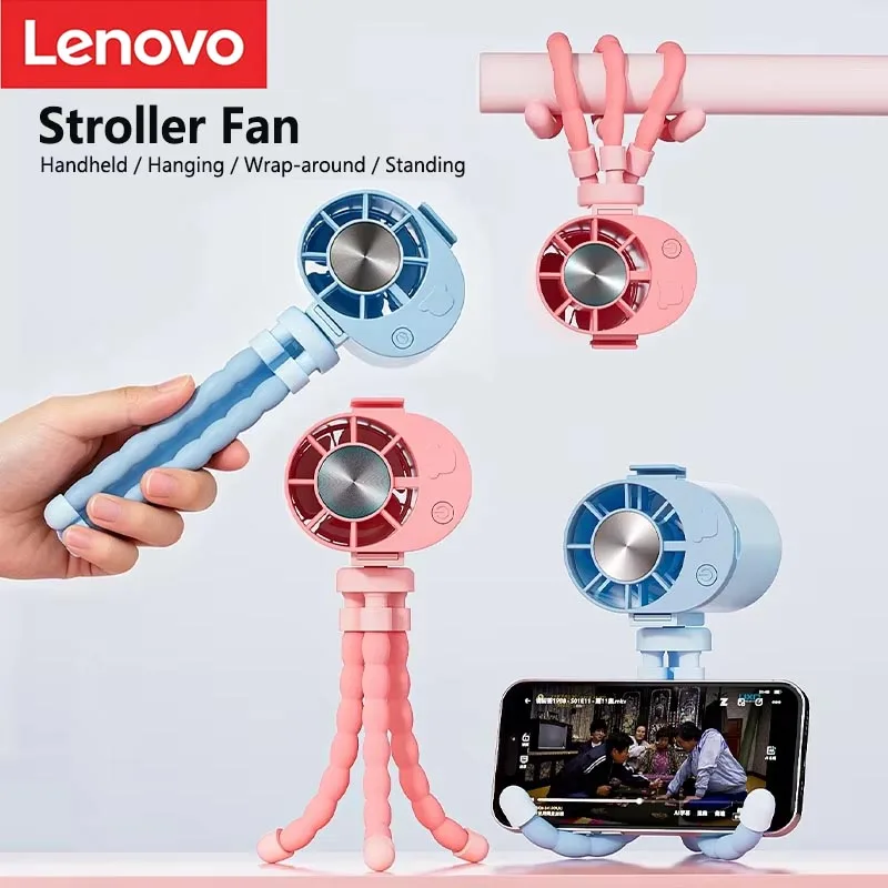 novo-ventilador-octopus-da-lenovo-ventilador-para-carrinho-de-bebe-ventilador-usb-multifuncional-suporte-para-telefone-de-mesa-ventilador-de-cintura