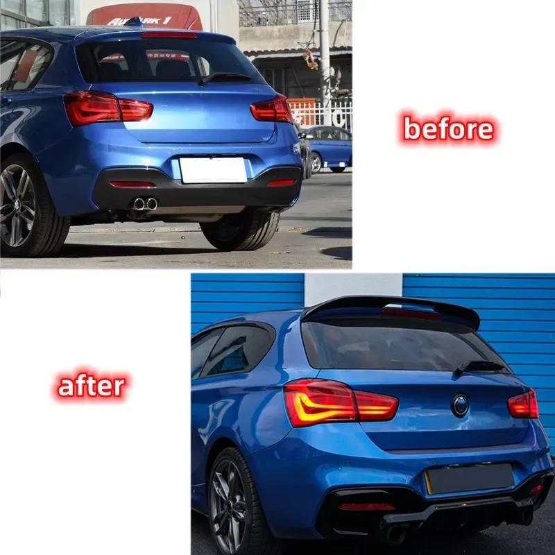 MP Style Roof Spoiler for BMW 1 Series F20 F21 116i 120i 118i M135i Hatchback Glossy ABS Rear Wing Spoiler Splitter 2011-2019