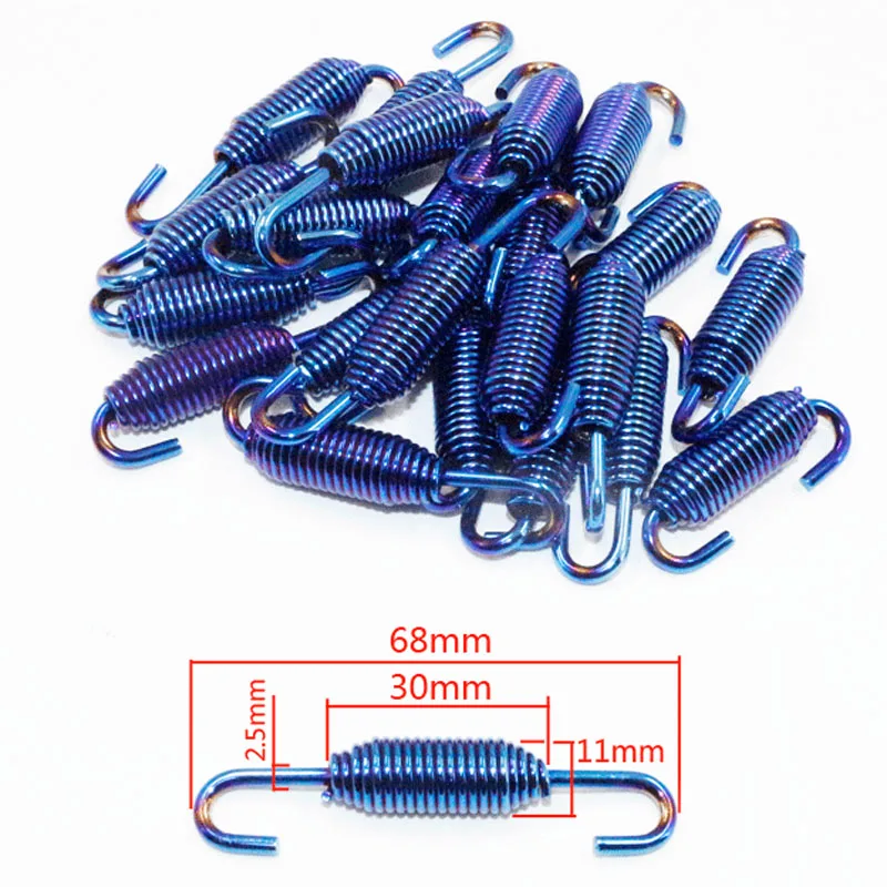 2 قطعة الربيع دراجة نارية العادم الهروب موتو سباق تعديل أجزاء العالمي نظام الجبهة GSX250R الدراجة الدراجات البخارية الأوسط الرابط الأنابيب #1