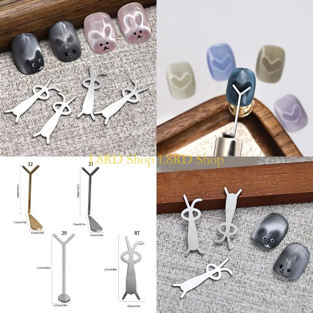 

L8RD Heart Magnets Tool for Cats Eye Gel Nails Polish,Nails Art Magnets Gifts