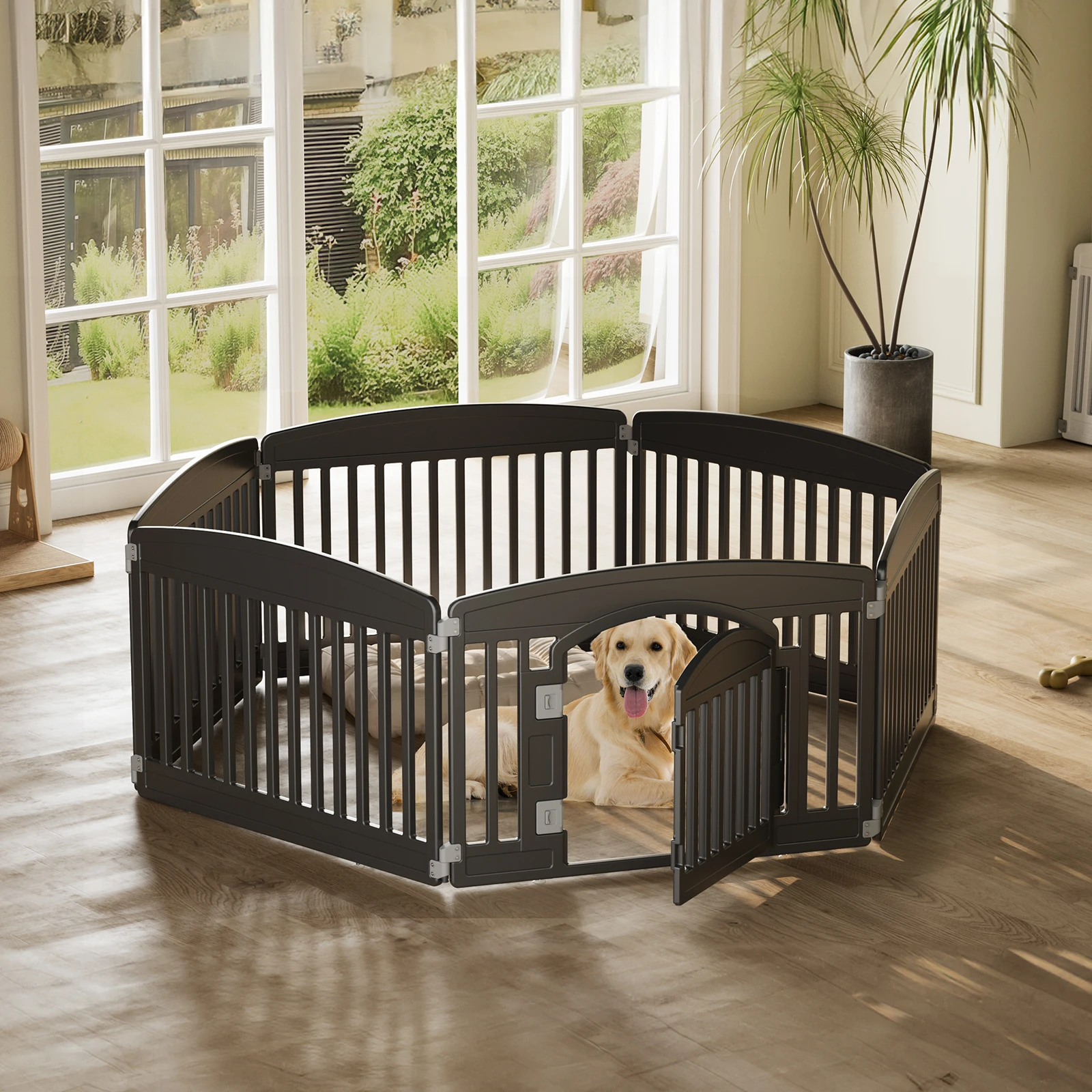 Durable Expandable Dog Playpen with Safety Features