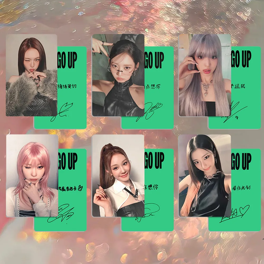 KPOP BABYMONSTER 6 قطعة/المجموعة/المجموعة ألبوم WE GO UP بطاقة صور عالية الجودة INS نمط مزدوج الجانبين طباعة بطاقة LOMO هدايا ASA AHYEON RUKA