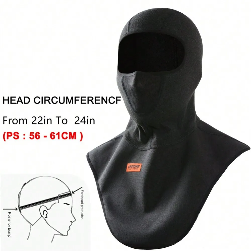 LYSCHY Winter Motorcycle Balaclava Face Mask Windproof Motorbike Motocross Helmet Cap Skiing Men\'s Neck Warm Cover