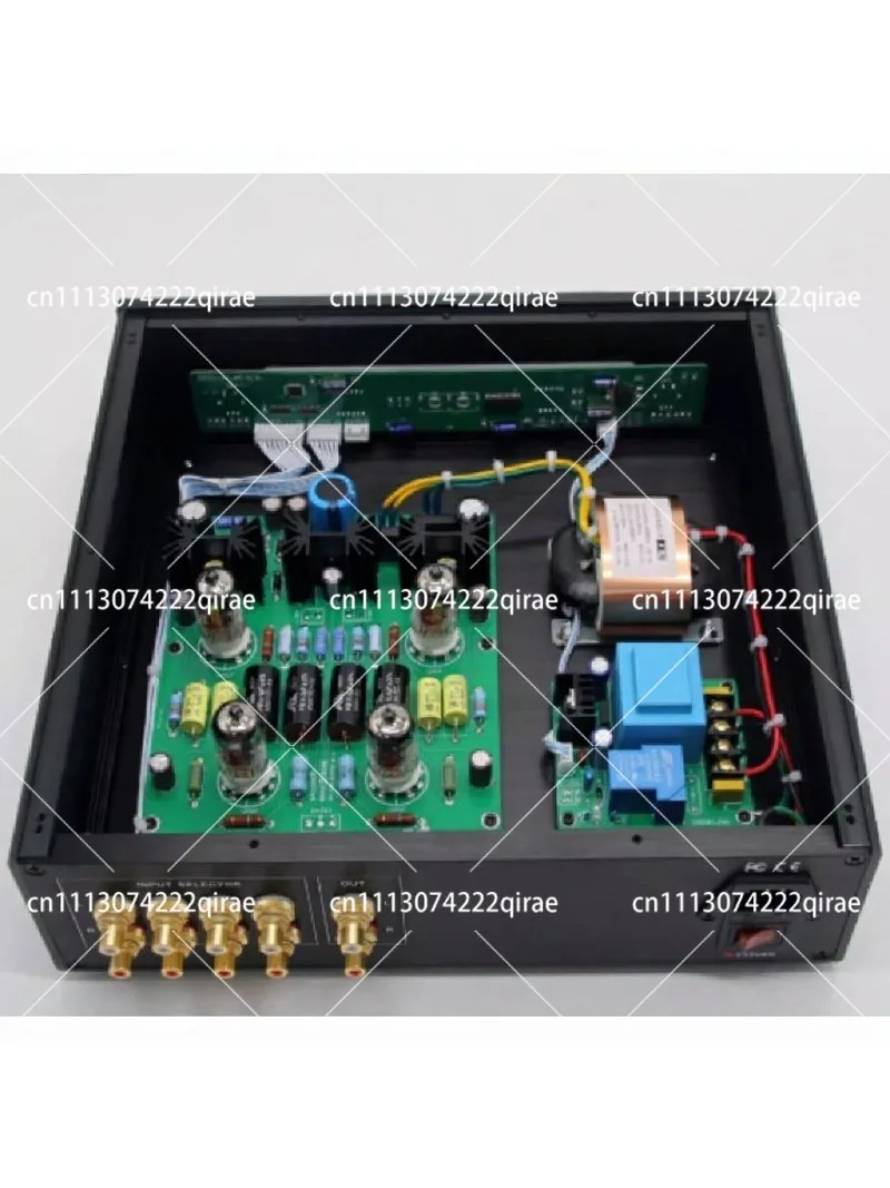 High Quality 12AU7 Vacuum Tube Stereo Preamplifier, HiFi Audio Preamp with Remote Control