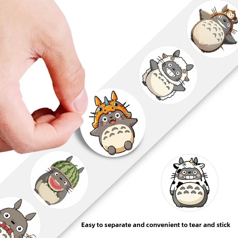 500 Stück Mein Nachbar Totoro Niedliche Aufkleber-Rolle Wasserfeste DIY-Sticker für Handyhülle Laptop Wasserflasche Scrapbook-Dekoration – Detail 4