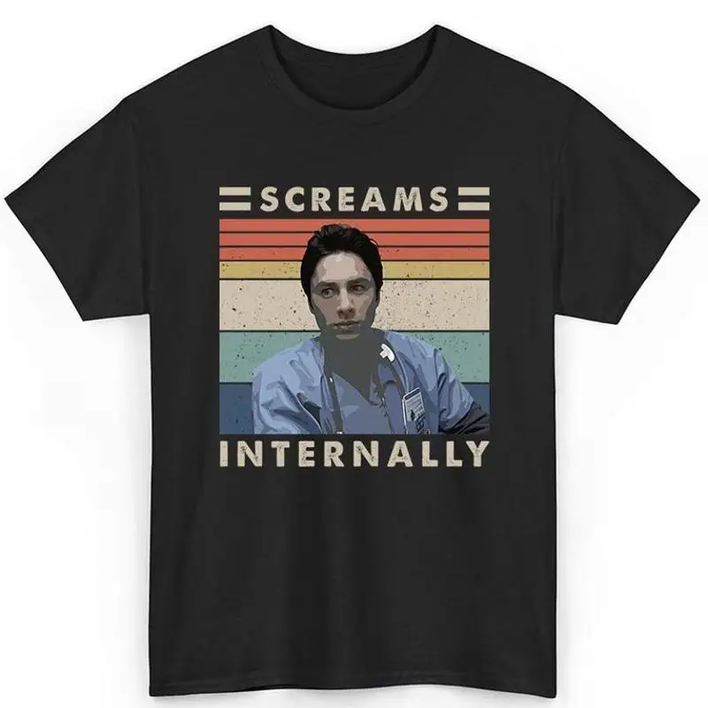 Retro Style Dr John JD Dorian Screams Internally T-Shirt