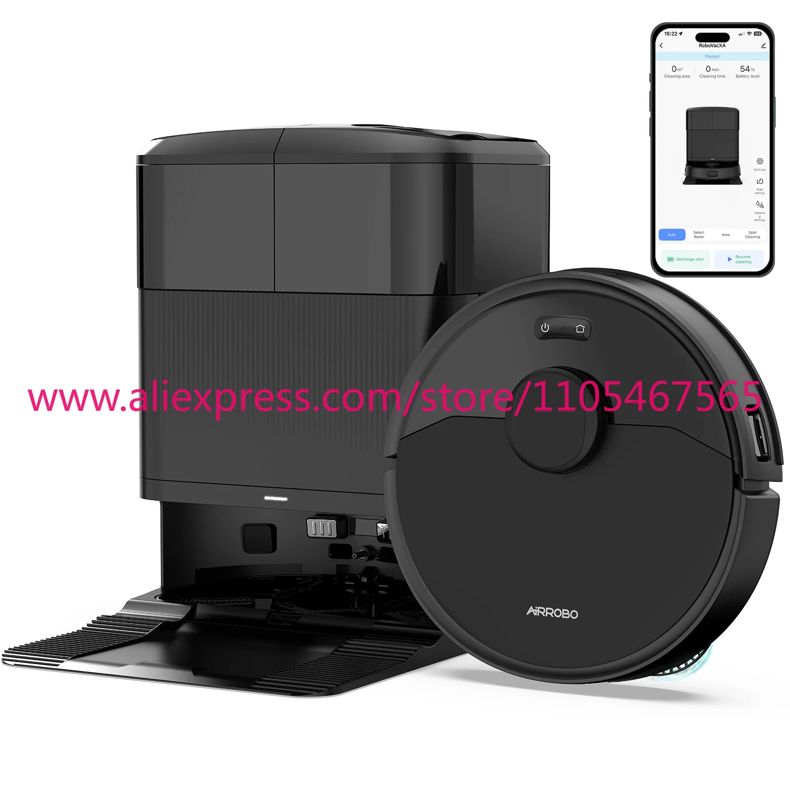 1PCS AIRROBO TBX2 Intelligent Sweeping and Dragging Integrated Robot Vacuum Cleaner 10000Pa LDS Navigation, Application Control