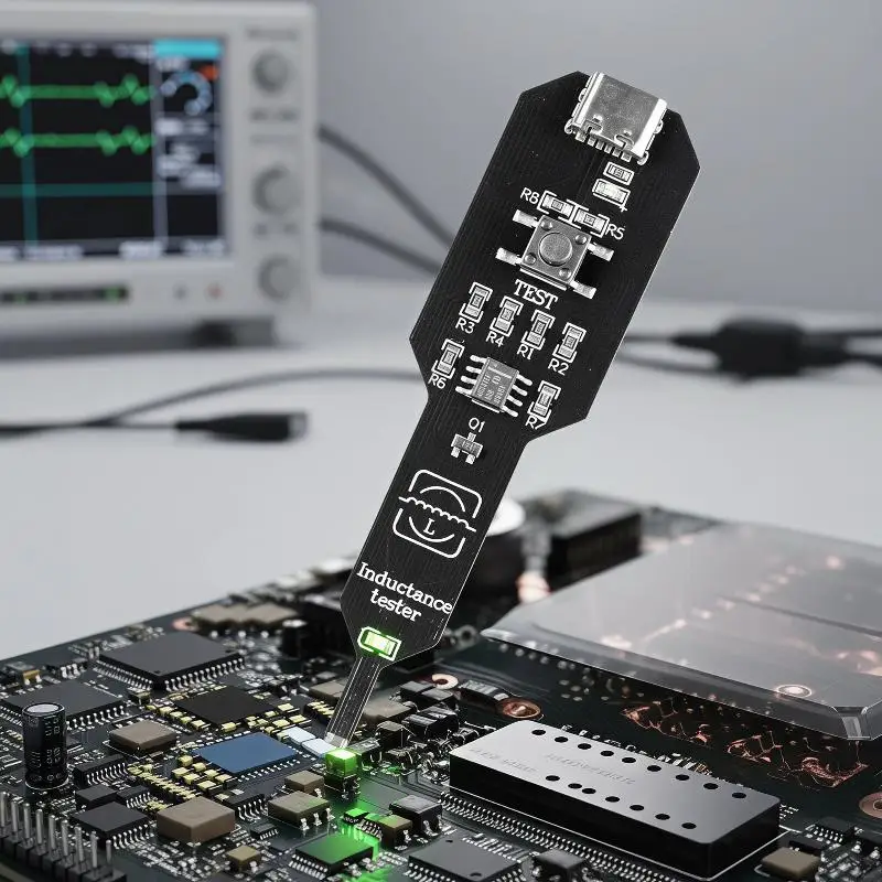 M093 Inductance Tester Professional Coil Detector Sensitive Motherboard Testing Tool for Electronic Engineers Repair Use