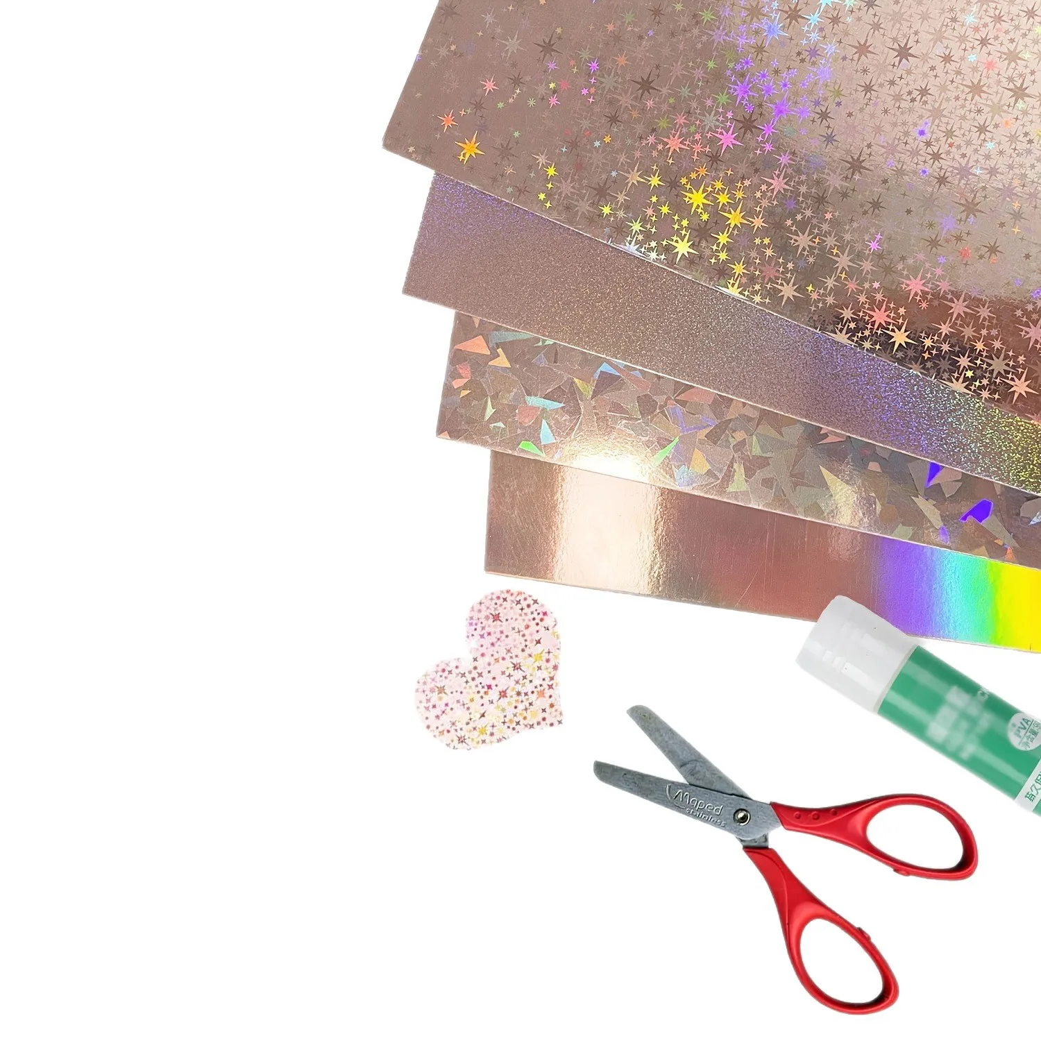 20 ورقة معدنية ثلاثية الأبعاد ورق ليزر 250GSM سكرابوكينغ تزيين لتقوم بها بنفسك مجلة غير المرغوب فيه ملصقات صنع البطاقات الكولاج