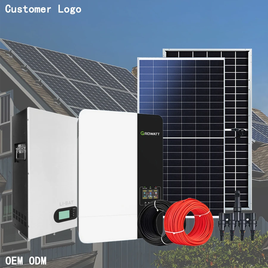 Off-Grid Solar Energy System Setup Complete Off Grid System For Household Use Outdoor Power System