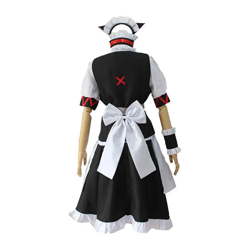 فستان خادمة أنيمي فارس نيان نيان كوسبلاي لحفلات الهالوين للفتيات مجموعة كاملة أزياء 110