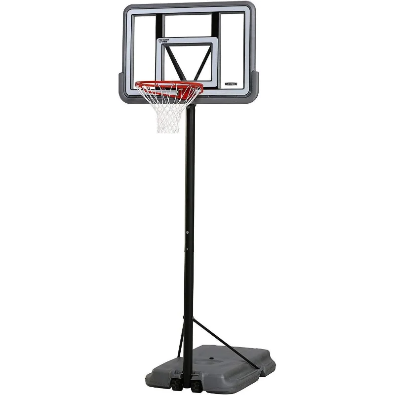 

Lifetime 90690 Portable Basketball System, Gray, 44" Polycarbonate Backboard