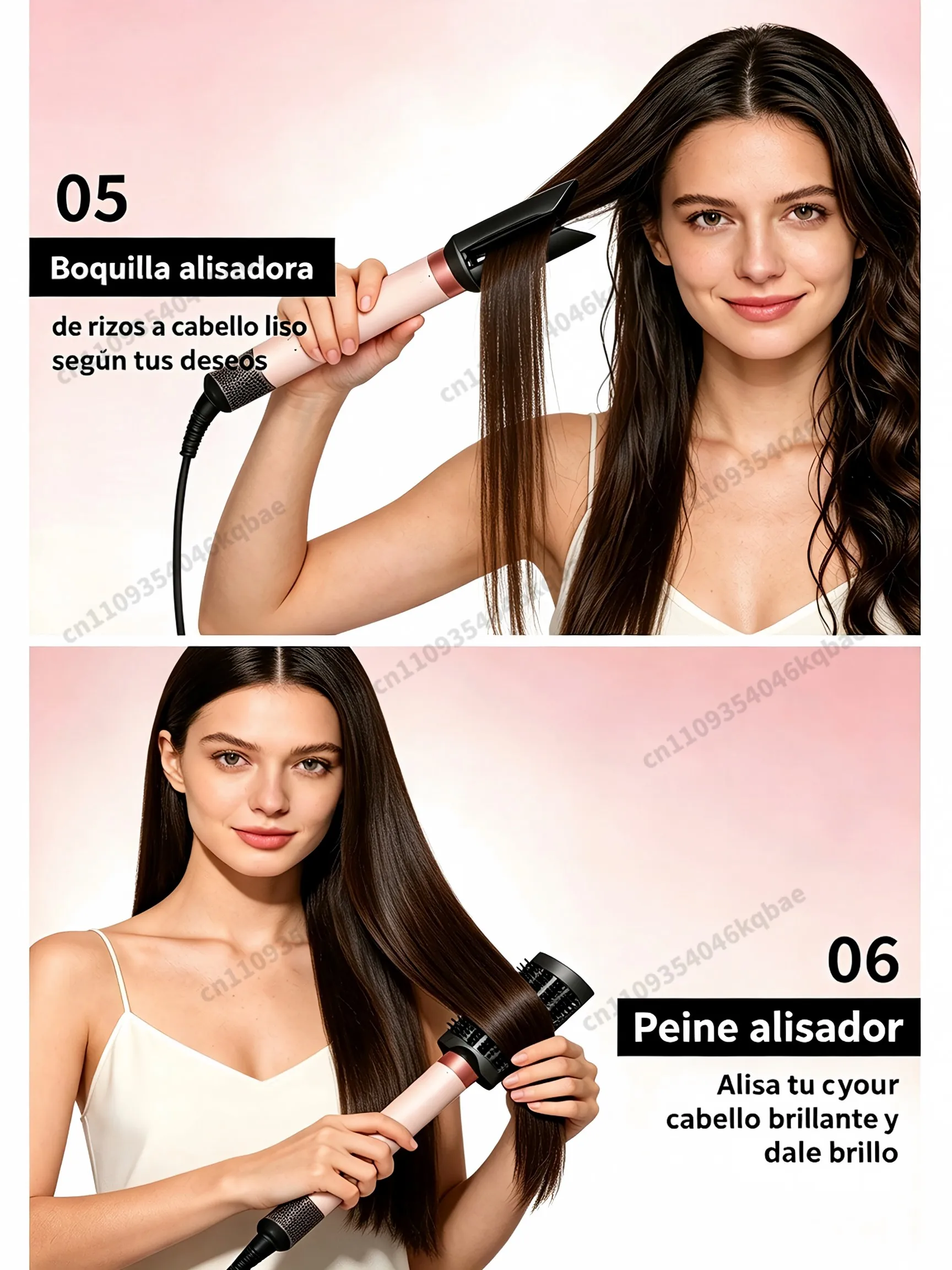 SenCiciMen, secador de pelo multifuncional con iones negativos, 1500 W, 6 en 1, con función de secado rápido, para crear rizos, dar volumen y alisar el cabello.