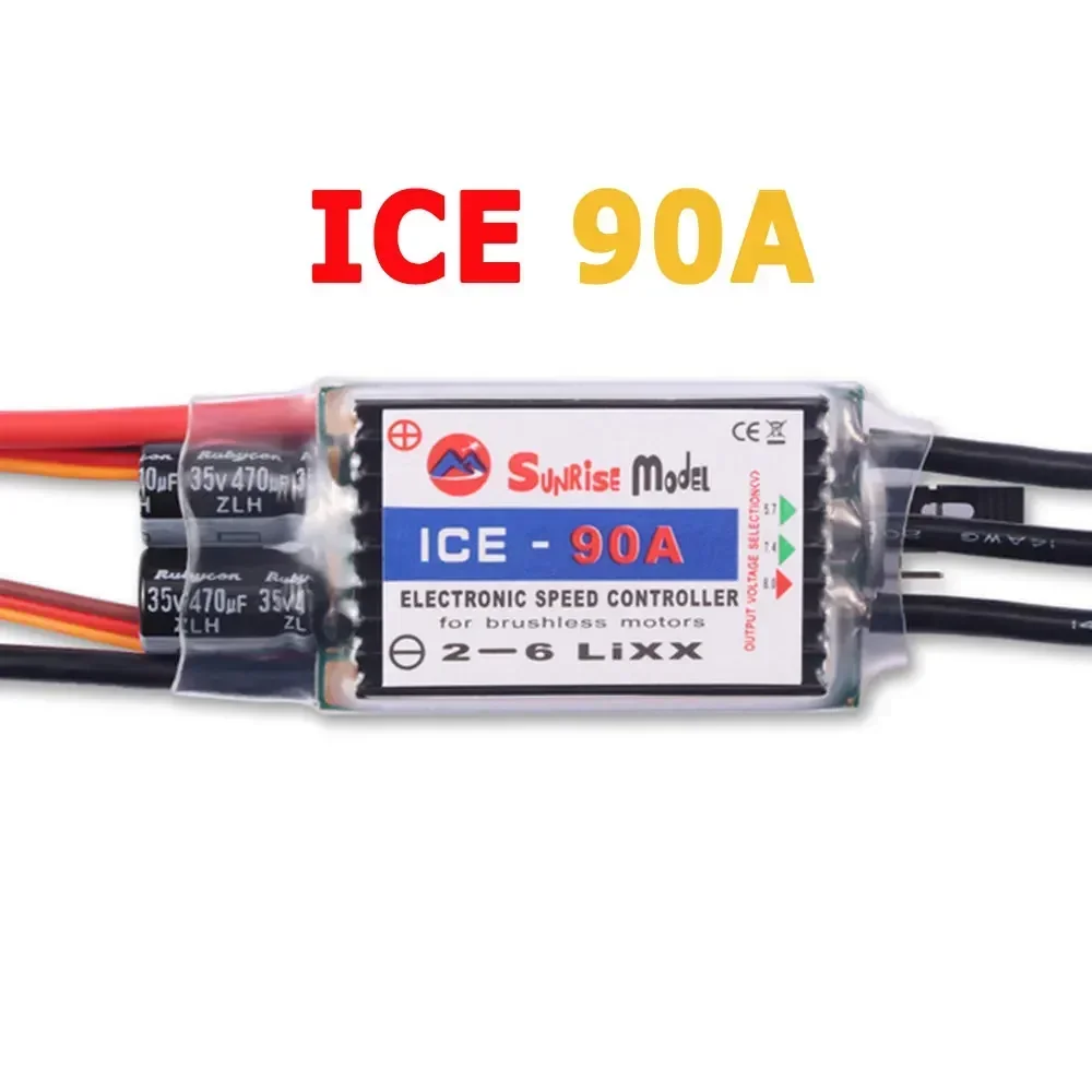 SunriseModel ICE 2-6S Helikopter Vliegtuig Borstelloze ESC met BEC Uitgang 18A 30A 40A 45A 60A 90A 100A 120A 150A voor RC Modellen DIY