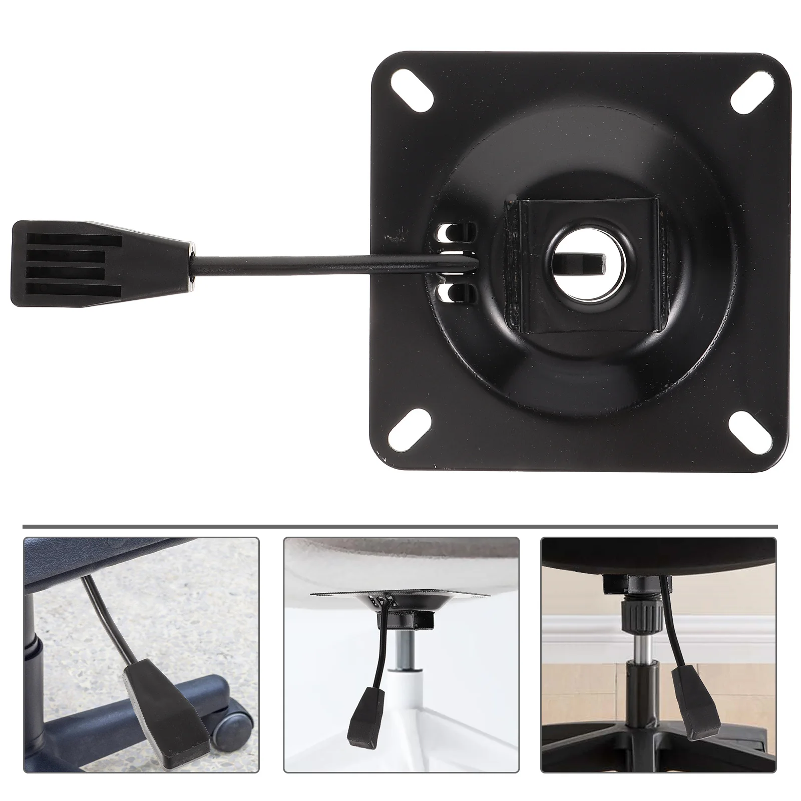 Office Chair Swivel Base Replacement Heavy Duty Iron Tilt Control Plate for Adjustable Desk Chairs Chair Lift Accessory