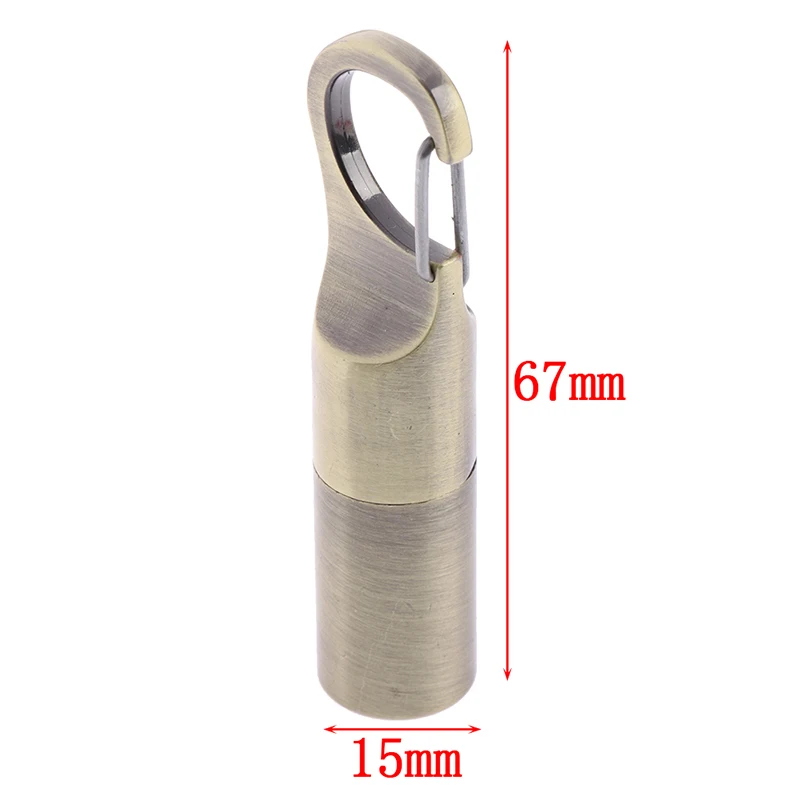 Capsule Gasoline Lighter Outdoor Key Chain Buckle Lighter Inflated Wheel Hanging Small Lighter Tools Mini Kerosene Lighter