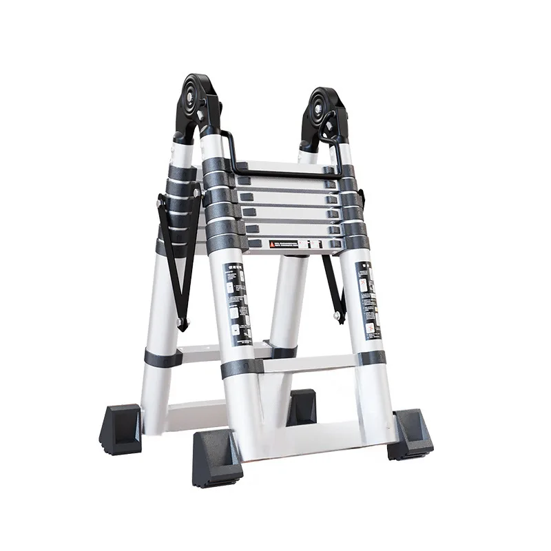 Telescopic ladder Household folding herringbone ladder Indoor thickened joint ladder