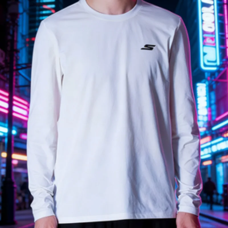 

Мужская футболка Skechers с длинными рукавами, мягкая, дышащая, удобная, для повседневной носки, P225M287-0019