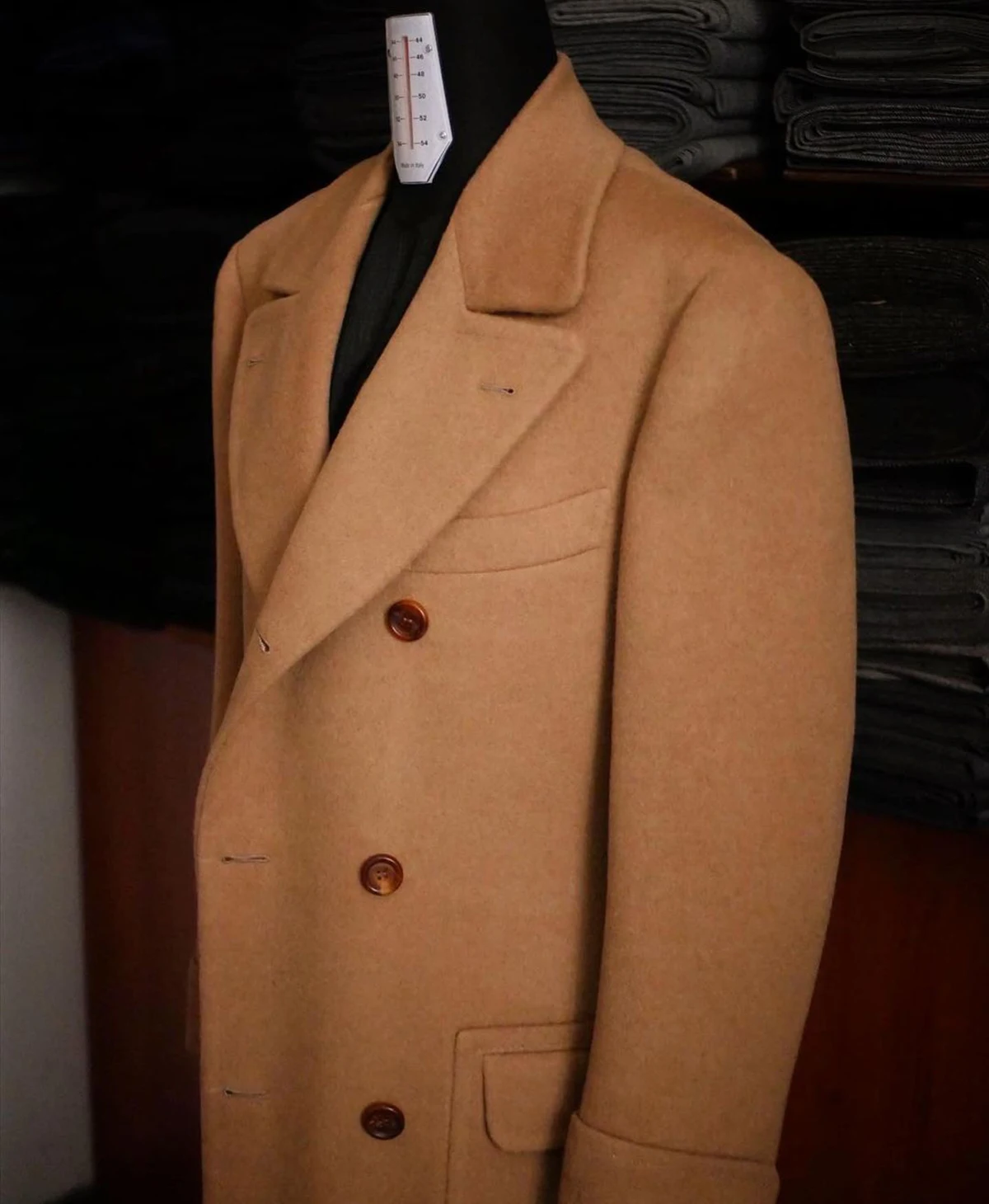 Autunno inverno cappotto lungo per uomo Peak risvolto sposo indossare Slim Fit lana frangivento doppio petto soprabito Business Only Jacket