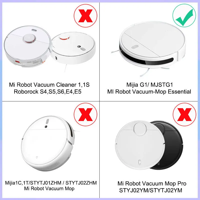 Filter For Mi Robot Vacuum-Mop Essential Xiaomi G1 Main Side Brush Mop Cloths Mijia Robot Vacuum Cleaner Spare Parts For Home