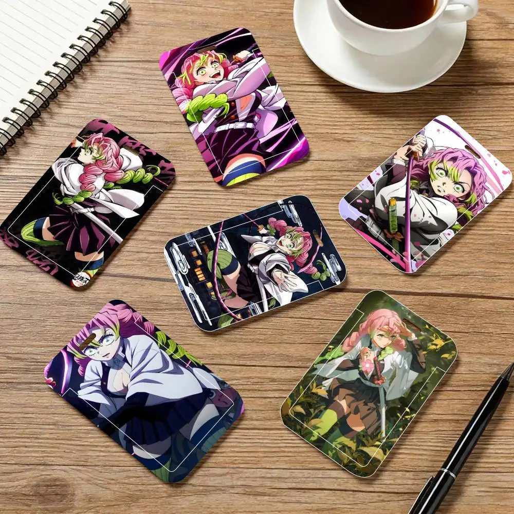 

Классический аниме-брелок для ID-карты Канроджи Мицури с ремешком на шею, держателем для бейджа, шнурком и ключницей, подарок для работы и повседневного использования