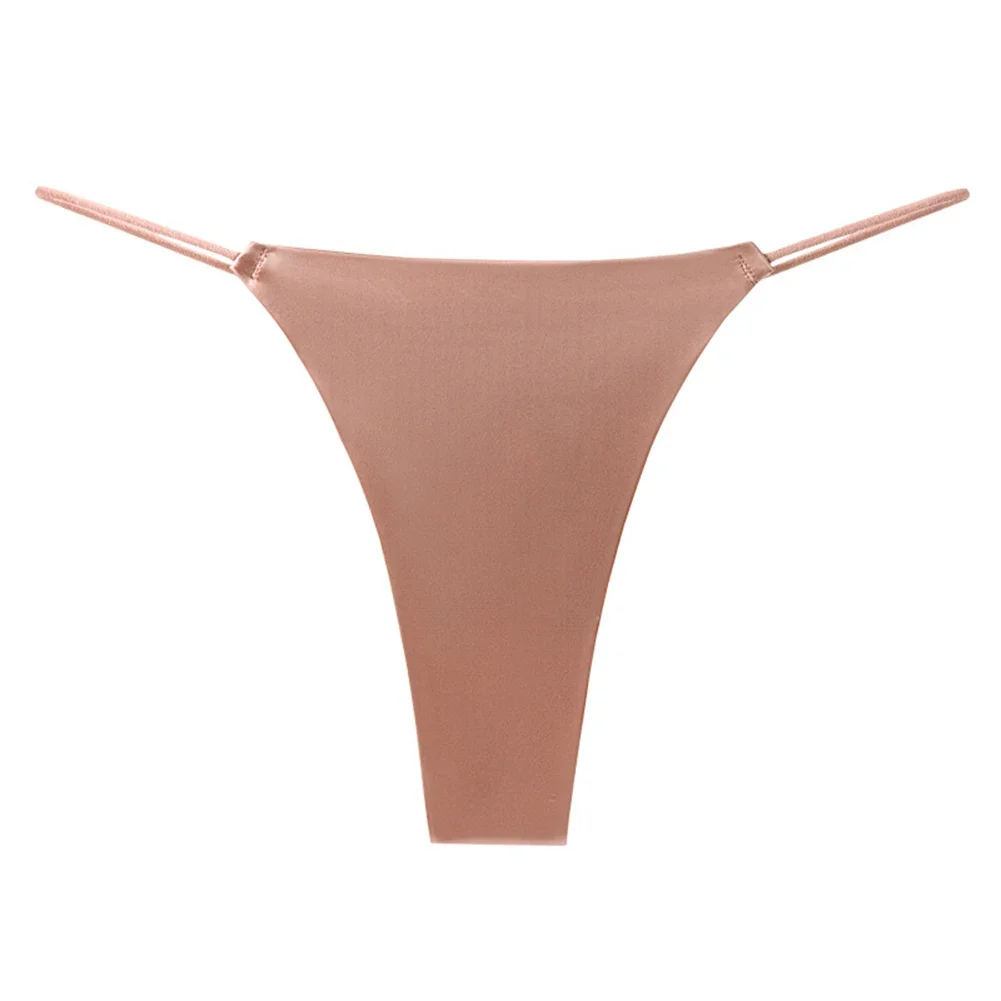

Women Sexy Thong G-String Panty High Elastic Soft Sleep Classic Underwear High Cut Notrace Solid Color Stretch Fashion Lingerie
