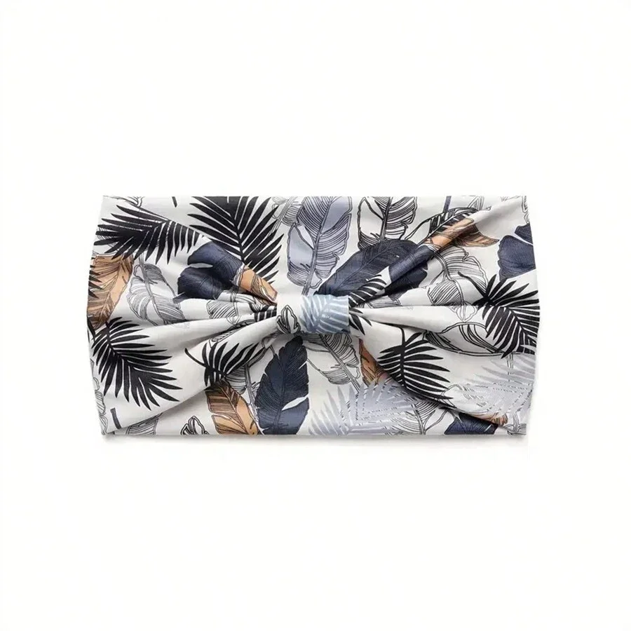 

Стильная женская повязка на голову (1 шт.) - эластичная, дышащая, впитывающая пот, подходит для занятий йогой, бегом и фитнесом, повязка-тюрбан для волос.