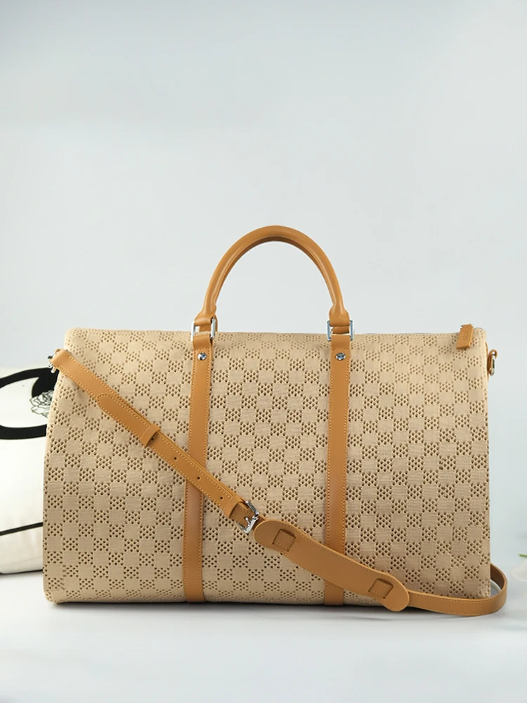 2024 fashion woven hollow travel bag