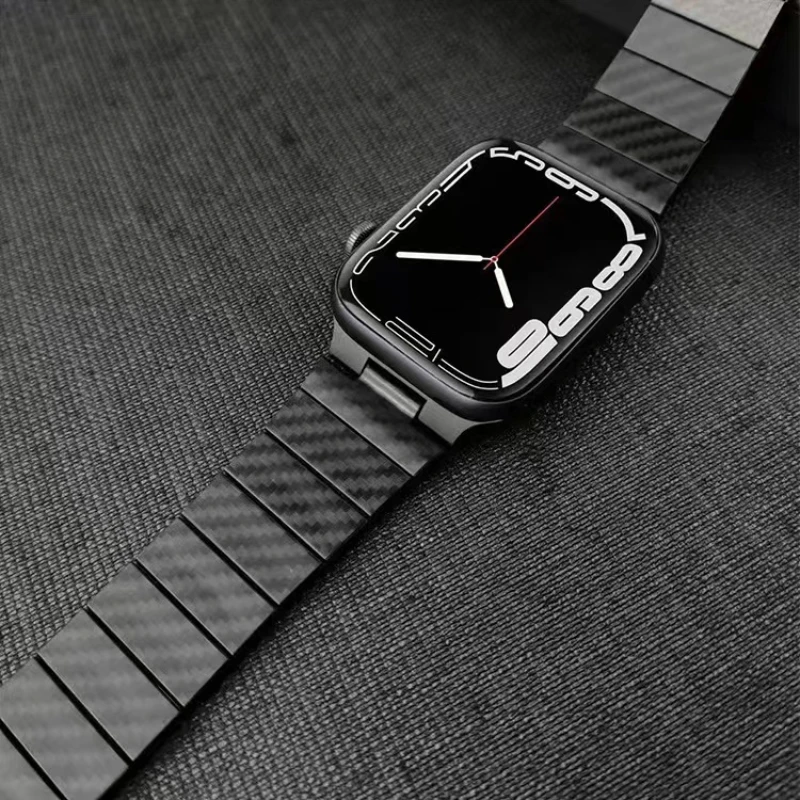 

Carbon Fiber Strap For Apple Watch 8 7 45mm 41mm Lightweight Bracelet Wristband For iWatch 6 5 4 3 SE 44mm 42mm 40mm band correa