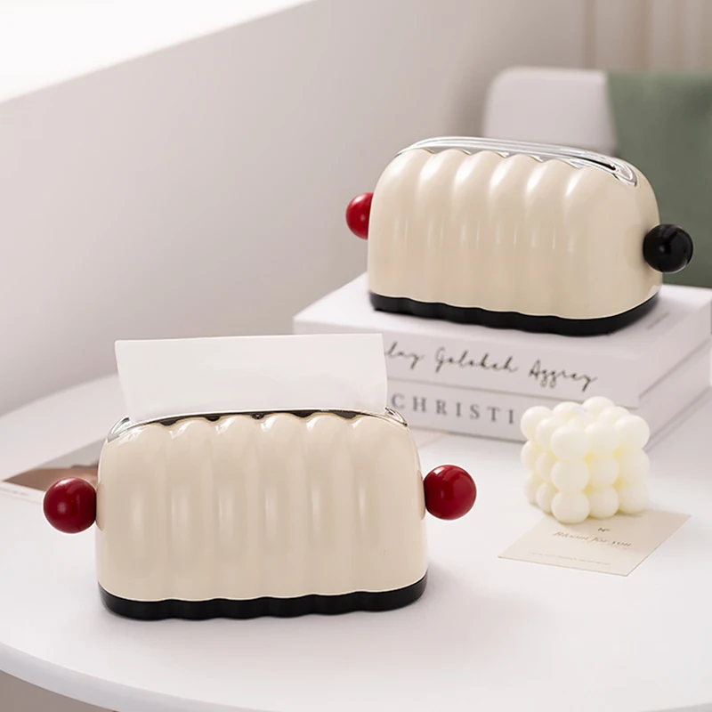 【Epeiushome】 Shell Tissue Box Household Desktop Paper Box Nordic Ins Style Light Luxury Napkin Fidelity Box