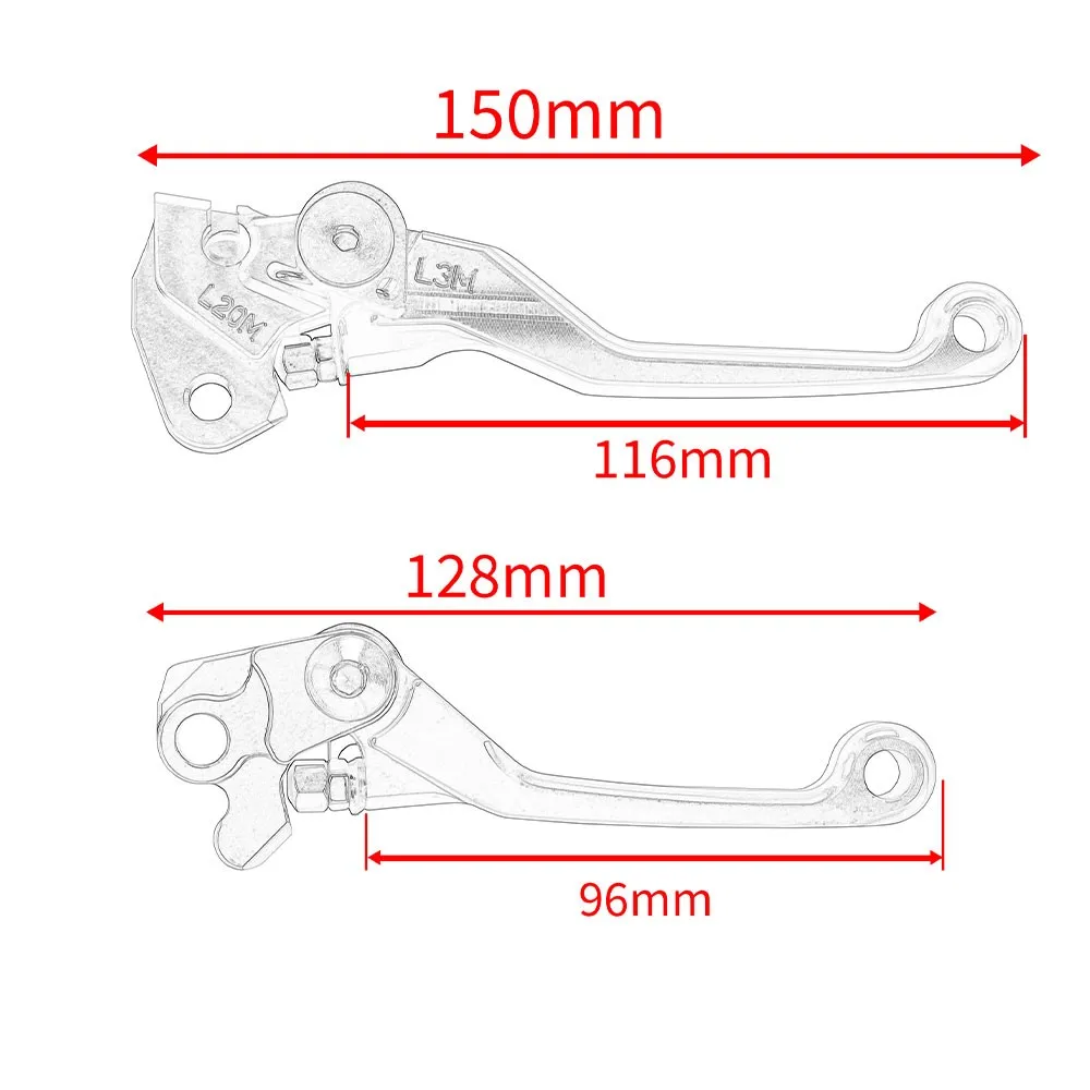 Clutch Brake Pivot Levers For YAMAHA XTZ250 2006-2017 XTZ 250 CNC Motorbike Dirt Pit Bike Foldable Handle Perch Motocross Lever