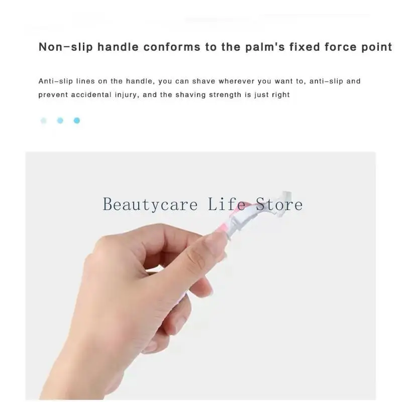 652C Womens 6 Layer Blade for Head Shaving for Razor with Non-Slip Handle 4 Replacement Cartridge Refills Hair Removal Tools - view 5