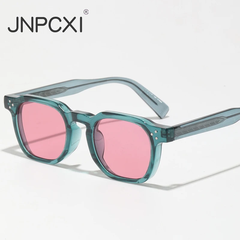 JNPCXI Großhandel Neue Quadratische Retro-Sonnenbrille Herren Mode Punk Sonnenbrillen Damen Reise-Eyewear Lunette De Soleil Femme UV400