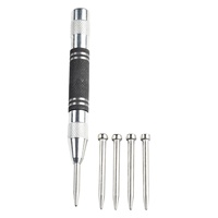 Punch Needle Centre Punch Spring Loaded 5pcs/set Adjustable Alloy Steel Automatic Workshop Equipments Durable Drill Tool