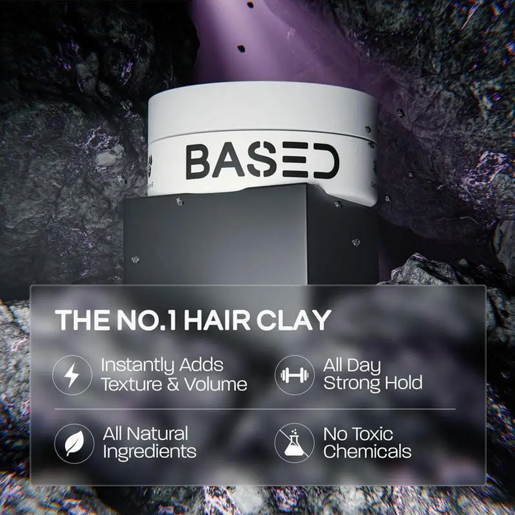 

Ba Hair Styling Mud Matte Natural Instant Texture Fluffy Firm Hair Wax Fashionable Styling Hair Care