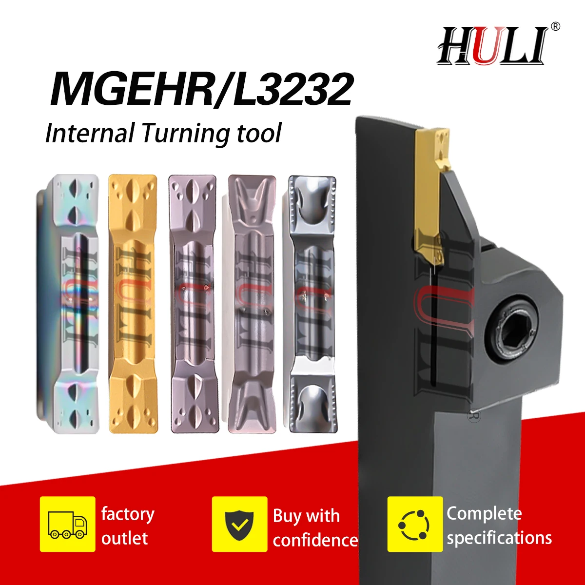 

MGEHR series Grooving Cutter Bar MGEHR3232 CNC External Groove Cutting Tool Holder MGMN CNC lathe Grooving Insert Turning Tools