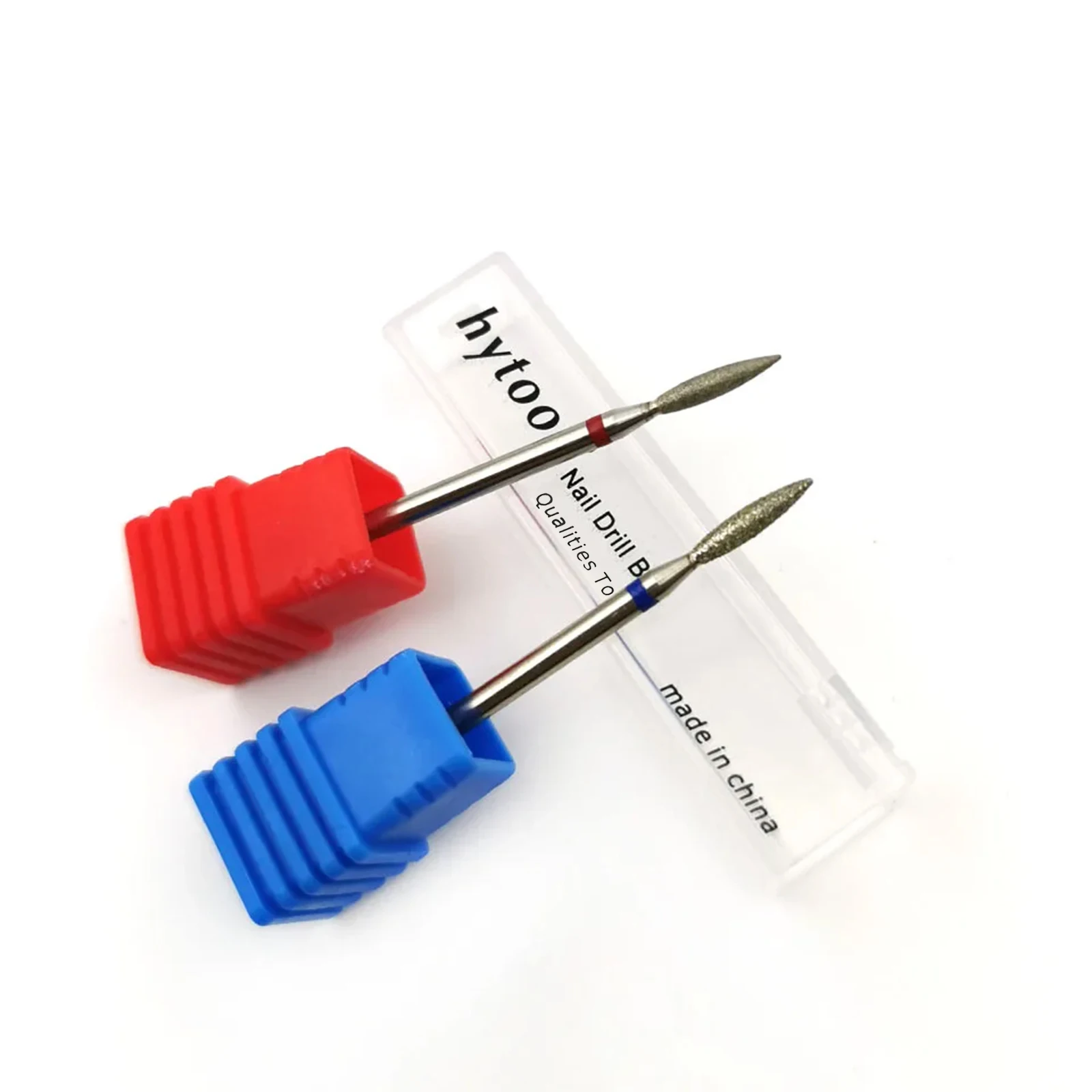 Brocas de diamante fino para unhas, formato de cone, moinhos russos, cutícula, rebarbas limpas, brocas elétricas para manicure, acessórios para unhas