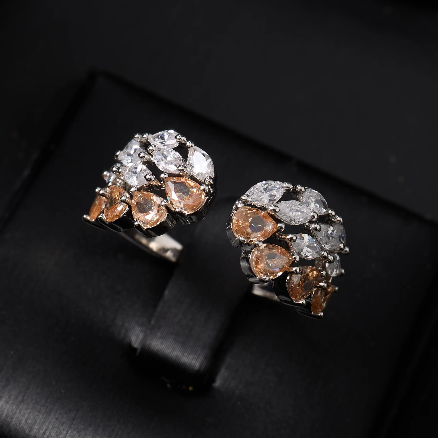 241203 Luxury Bridal Cubic Zirconia Necklace Set for Women Dubai Jewelry Sets Wed Jewelri Wedding & Engagement Musulman Ens