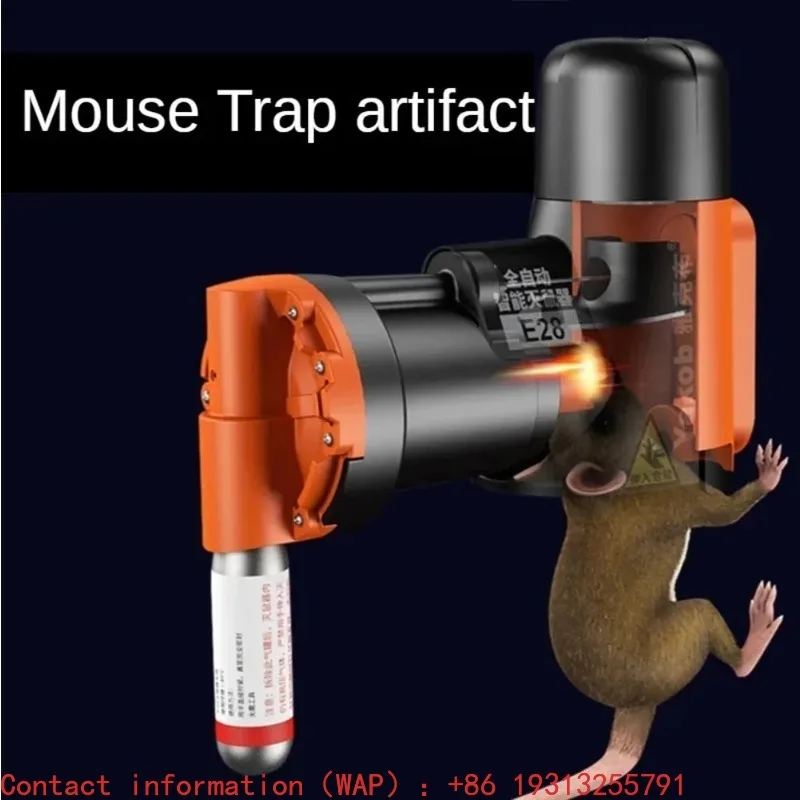 2025 Smart Automatic Humane Non-Toxic Rat and Mouse Trap Kit Rat Mouse Multi-catch Trap Machine CO2 Cylinders Humane Non-toxic