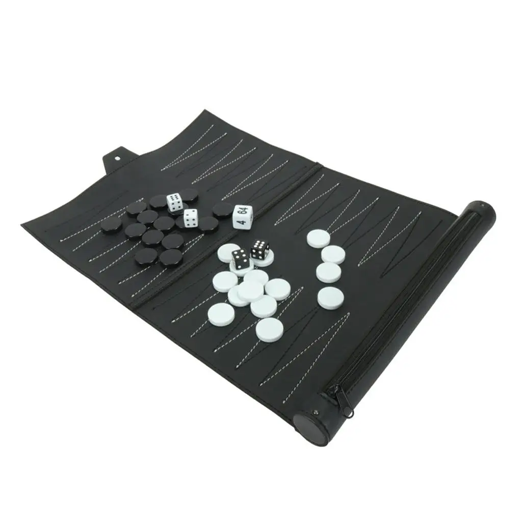 Vintage PU Leather Backgammon  - Board Game For 5 Players recension och pris