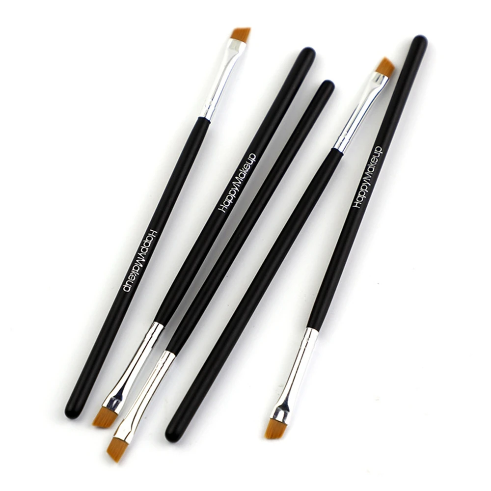 Makeup 5Pcs/set Black Eyebrow Inclined Flat Angled Brush Eyeliner Eyeshadow Eye Brow Makeup Tool Professional Women Cosmetic