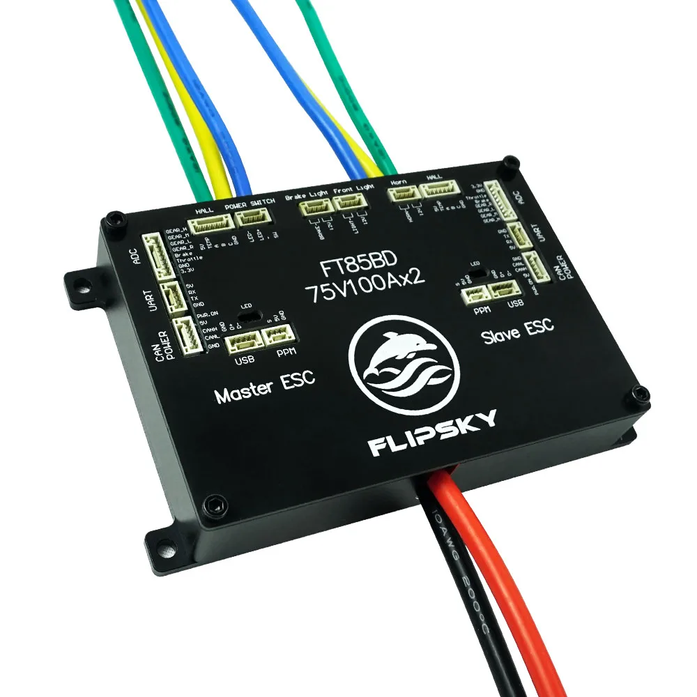 FLIPSKY FT85BD ESC z aluminiowa obudowa NON-VESC do elektryczna deskorolka/skutera/Ebike regulator prędkości/motocykl elektryczny