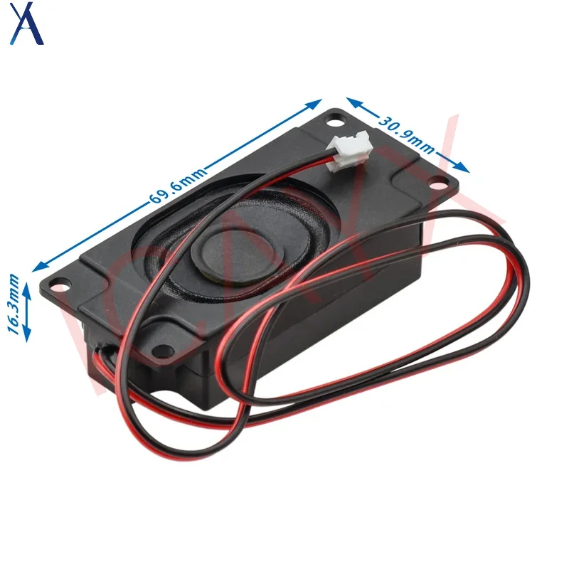 3W 8R 3W 8ohm amplifier daya plastik Speaker 3070 Modul pengenalan suara dengan terminal