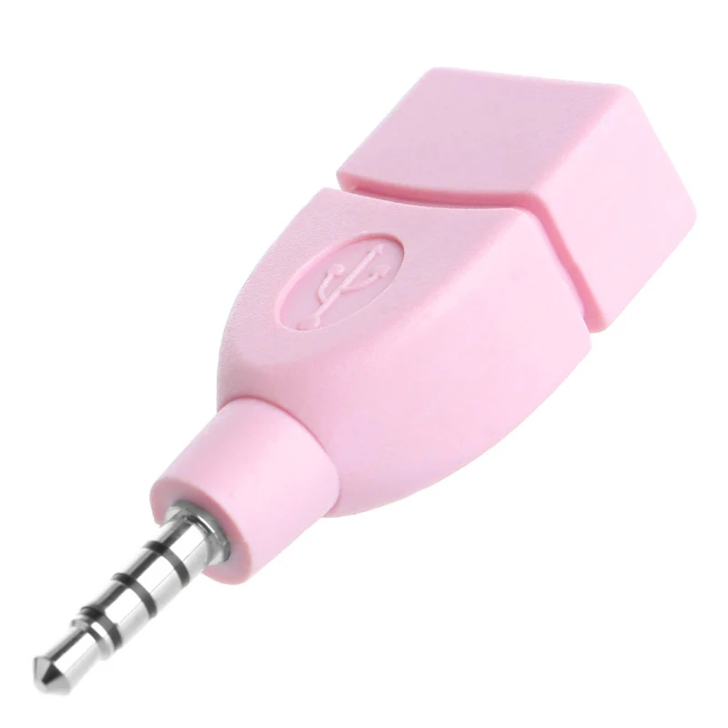 3.5mm to USB 2.0 Female Converter Adapter for Car Connector Accessory