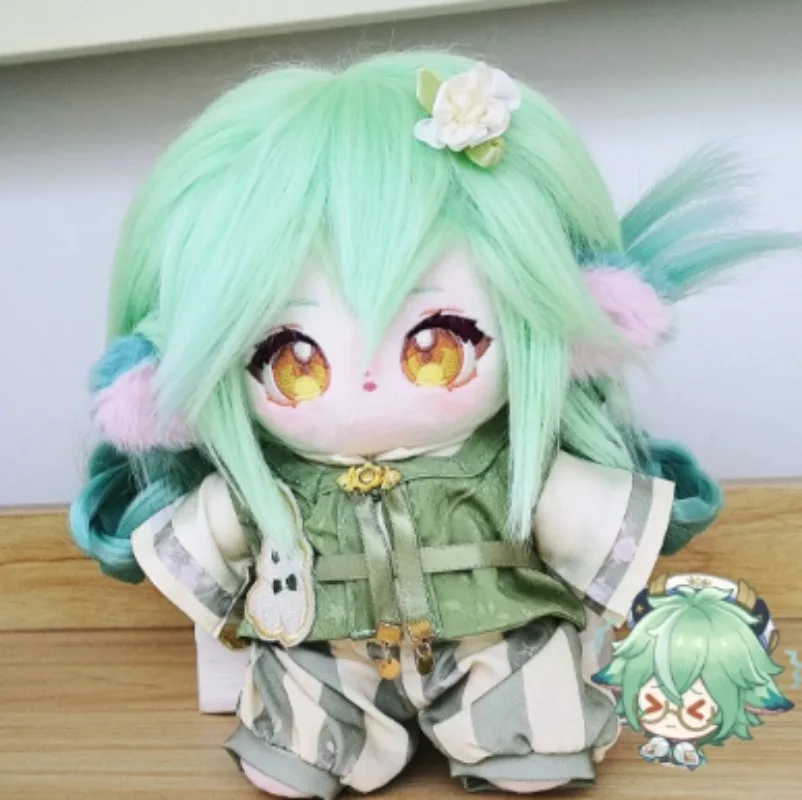

Anime Game Genshin Impact Cute Sucrose 20cm Cotton Body Cosplay Cartoon Dress Up Stuffed Pillow Figures Xmas Gift