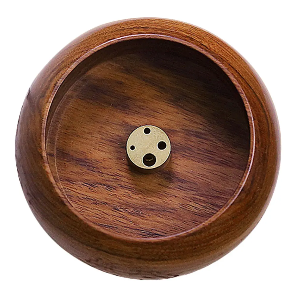 

Exquisite Acid Branch Wood Incense Burner Bowl Shaped Desktop Censer Premium Wooden Tray Home Decoration Romantic Atmosphere