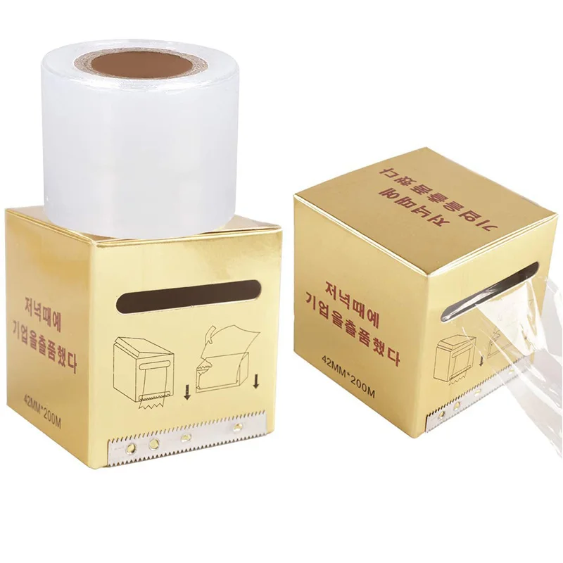 5 rolls Disposable Eyebrow Tattoo Plastic Wrap Preservative Film Lips Permanent Makeup Cling Wrap Cover Tape