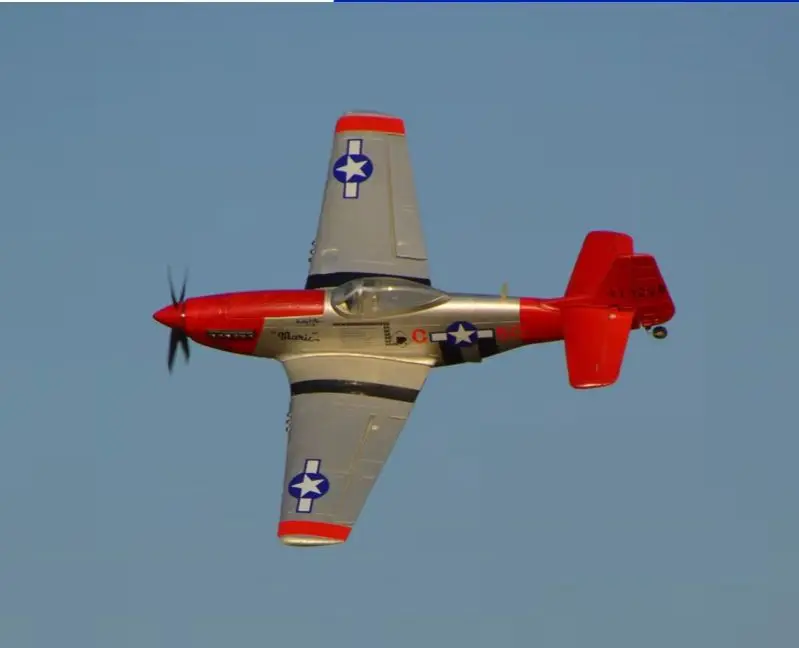 New Classic Wwii Us P51 V3 Red Tail Mustang Combat Plane Looks Like A Real Model Airplane Boy Toy Super Power 4s Version